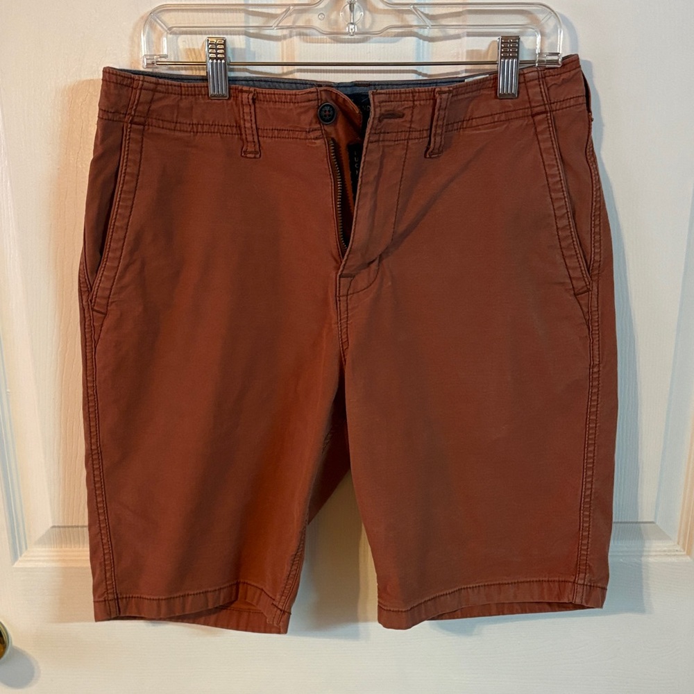 Lucky Brand Men's Rust Flat Front Shorts